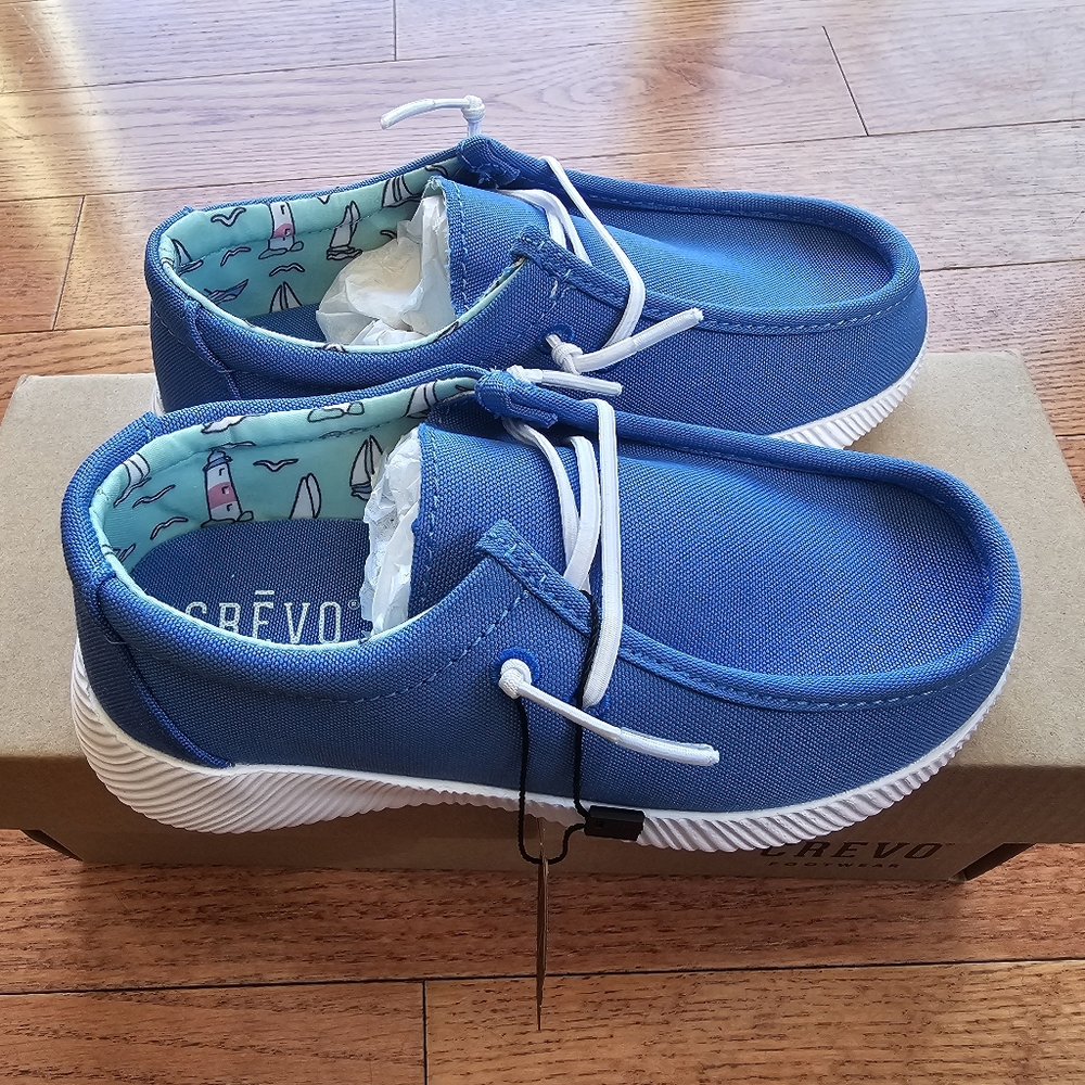 CREVO Toddler Boys Slip-on Shoes - Size 10T - Blue - NWT
